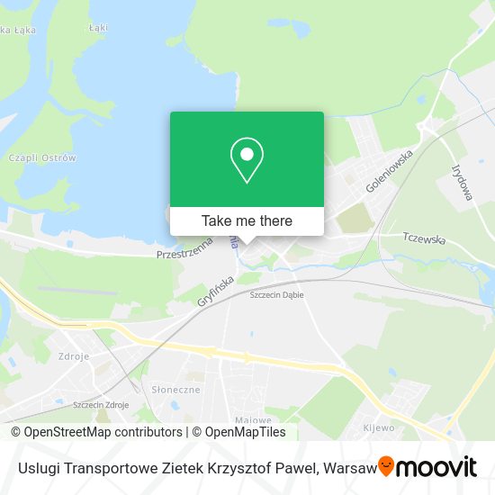 Uslugi Transportowe Zietek Krzysztof Pawel map