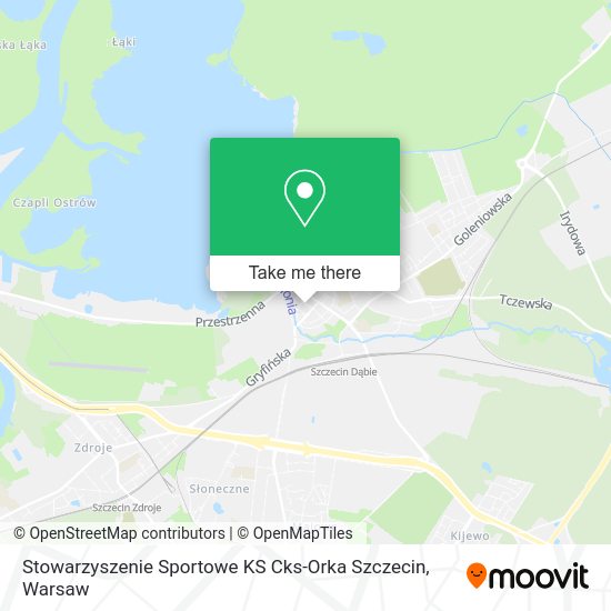 Stowarzyszenie Sportowe KS Cks-Orka Szczecin map