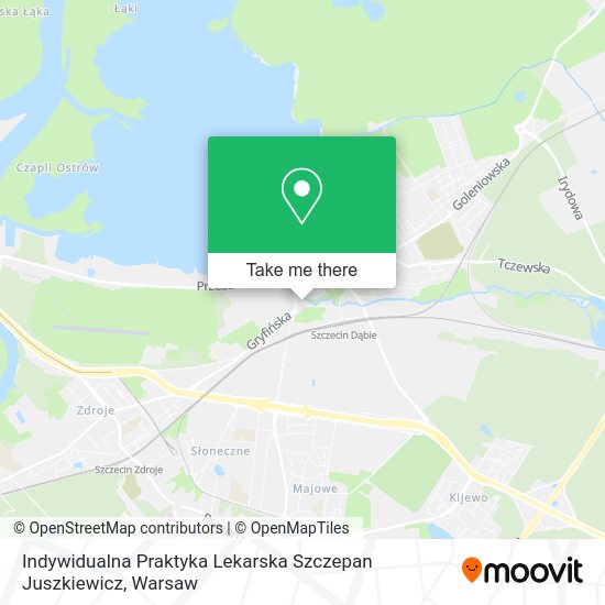 Indywidualna Praktyka Lekarska Szczepan Juszkiewicz map