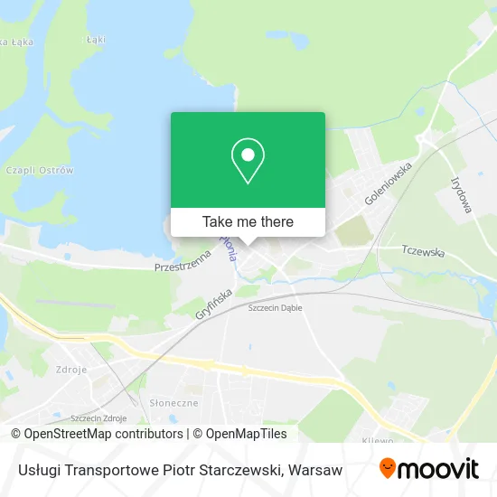 Карта Usługi Transportowe Piotr Starczewski