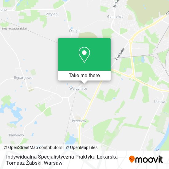 Indywidualna Specjalistyczna Praktyka Lekarska Tomasz Żabski map