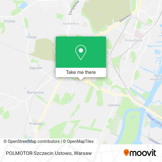 Карта POLMOTOR-Szczecin Ustowo