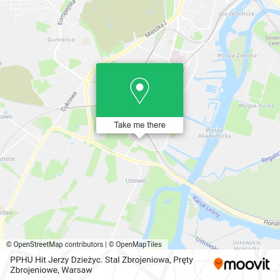 PPHU Hit Jerzy Dzieżyc. Stal Zbrojeniowa, Pręty Zbrojeniowe map