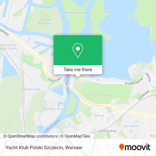 Yacht Klub Polski Szczecin map