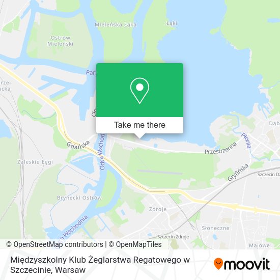 Międzyszkolny Klub Żeglarstwa Regatowego w Szczecinie map