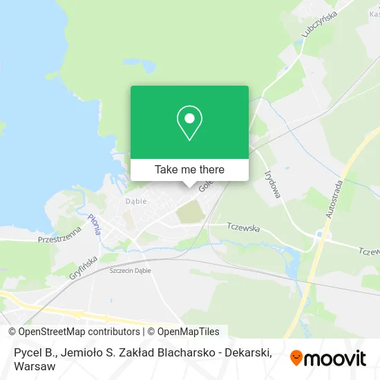 Карта Pycel B., Jemioło S. Zakład Blacharsko - Dekarski