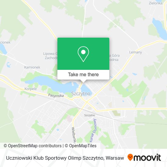 Uczniowski Klub Sportowy Olimp Szczytno map