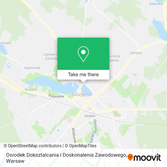 Osrodek Doksztalcania i Doskonalenia Zawodowego map