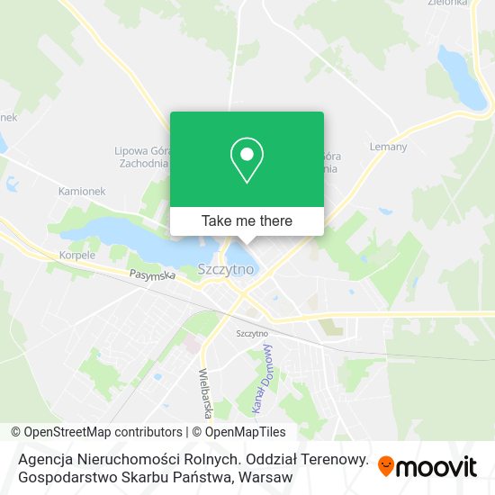 Agencja Nieruchomości Rolnych. Oddział Terenowy. Gospodarstwo Skarbu Państwa map