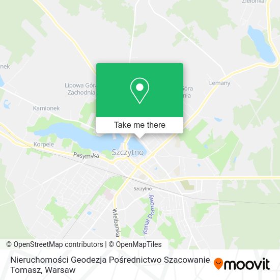 Nieruchomości Geodezja Pośrednictwo Szacowanie Tomasz map