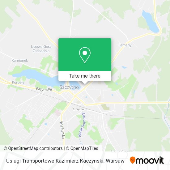 Uslugi Transportowe Kazimierz Kaczynski map