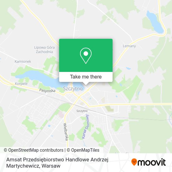 Amsat Przedsiębiorstwo Handlowe Andrzej Martychewicz map