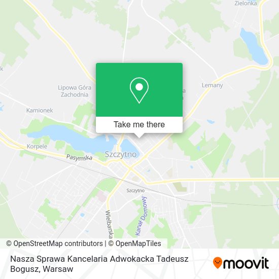 Карта Nasza Sprawa Kancelaria Adwokacka Tadeusz Bogusz