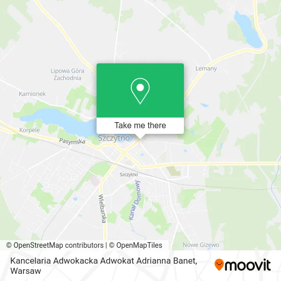 Карта Kancelaria Adwokacka Adwokat Adrianna Banet