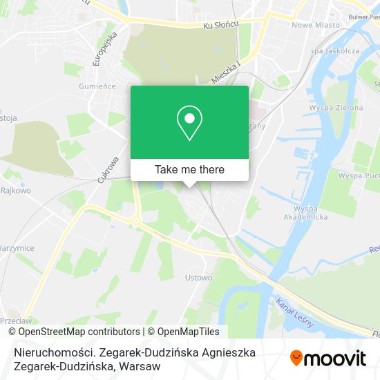 Nieruchomości. Zegarek-Dudzińska Agnieszka Zegarek-Dudzińska map