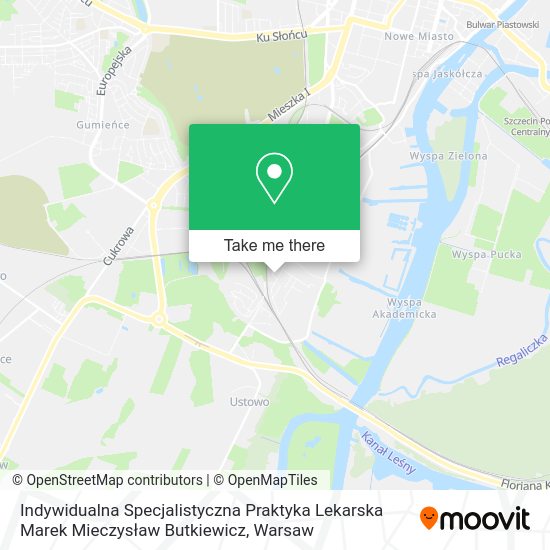 Indywidualna Specjalistyczna Praktyka Lekarska Marek Mieczysław Butkiewicz map