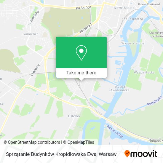 Карта Sprzątanie Budynków Kropidłowska Ewa