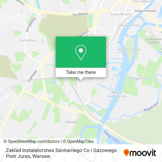 Zakład Instalatorstwa Sanitarnego Co i Gazowego Piotr Juras map