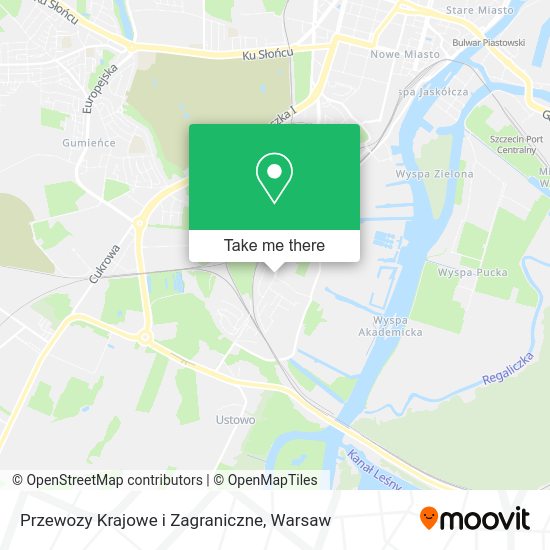 Карта Przewozy Krajowe i Zagraniczne