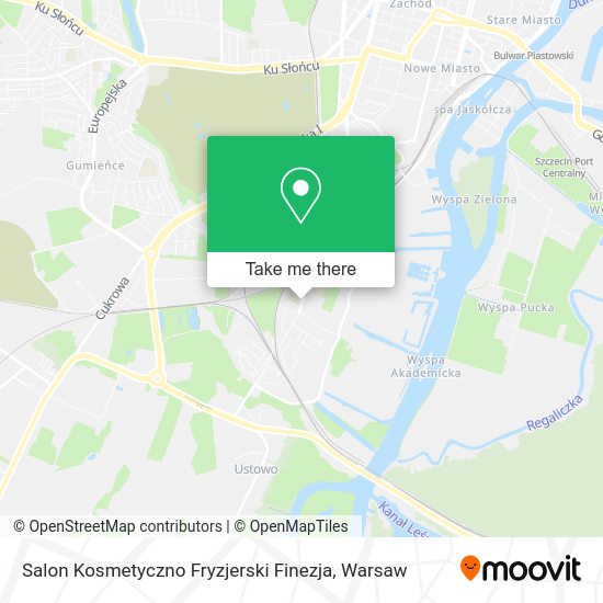 Карта Salon Kosmetyczno Fryzjerski Finezja