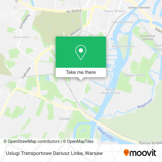 Карта Uslugi Transportowe Dariusz Linke