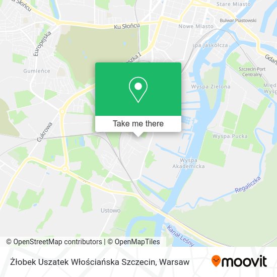 Żłobek Uszatek Włościańska Szczecin map