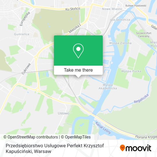 Przedsiębiorstwo Usługowe Perfekt Krzysztof Kapuściński map