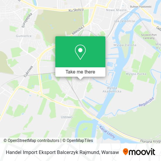 Карта Handel Import Eksport Balcerzyk Rajmund