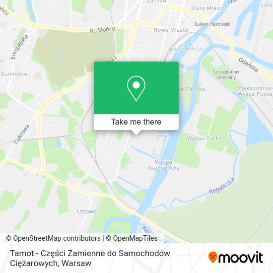 Tamot - Części Zamienne do Samochodów Ciężarowych map