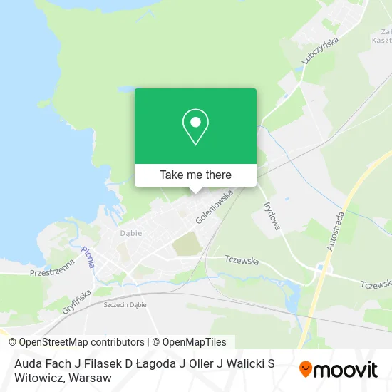 Auda Fach J Filasek D Łagoda J Oller J Walicki S Witowicz map