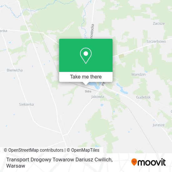 Transport Drogowy Towarow Dariusz Cwilich map