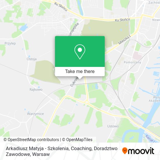 Arkadiusz Matyja - Szkolenia, Coaching, Doradztwo Zawodowe map