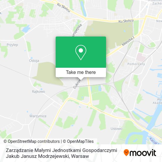 Zarządzanie Małymi Jednostkami Gospodarczymi Jakub Janusz Modrzejewski map