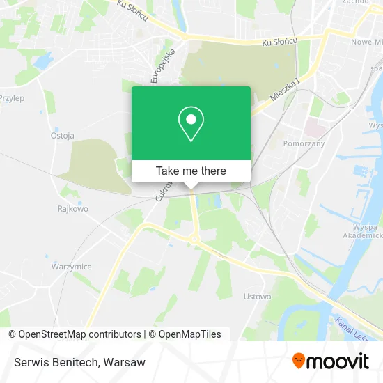 Карта Serwis Benitech