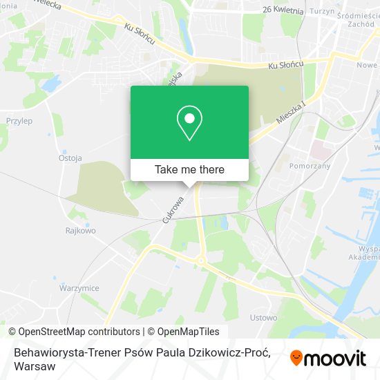 Behawiorysta-Trener Psów Paula Dzikowicz-Proć map