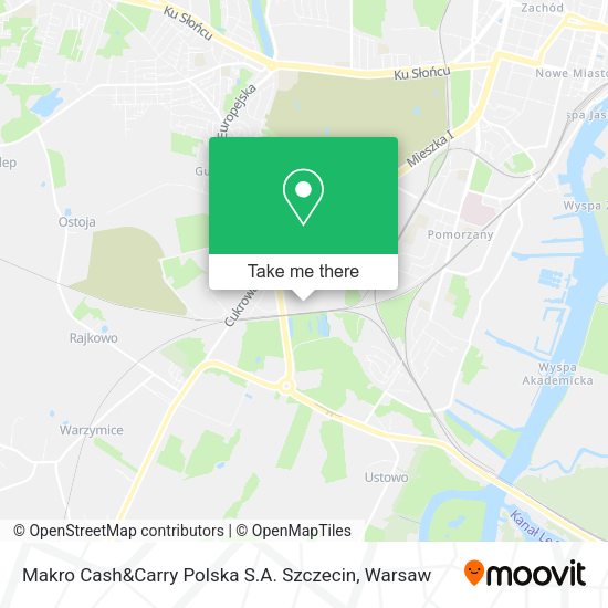 Makro Cash&Carry Polska S.A. Szczecin map