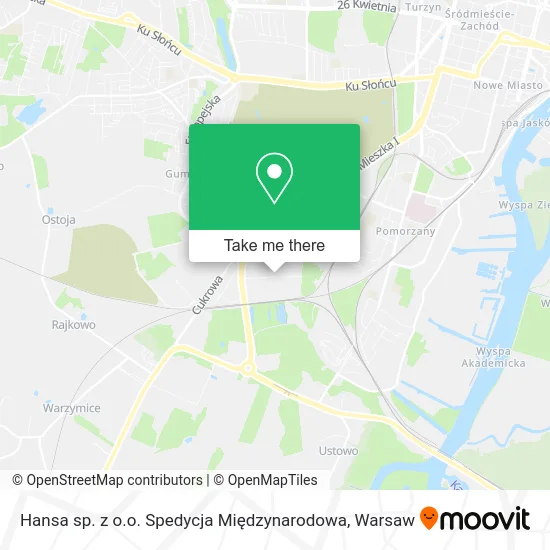 Карта Hansa sp. z o.o. Spedycja Międzynarodowa