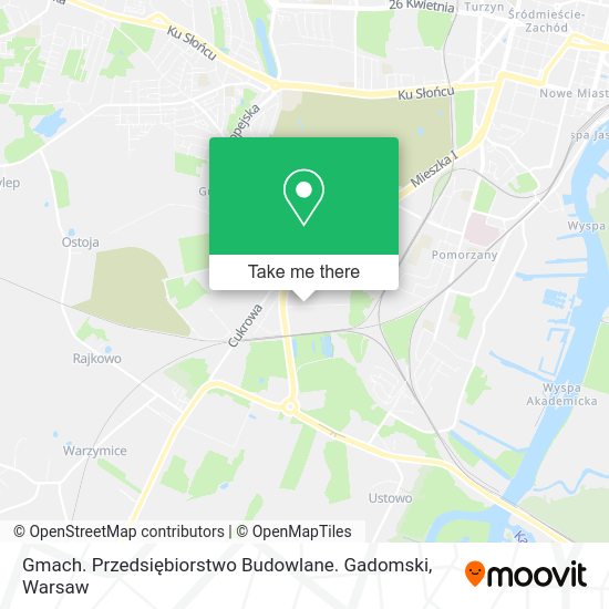 Gmach. Przedsiębiorstwo Budowlane. Gadomski map