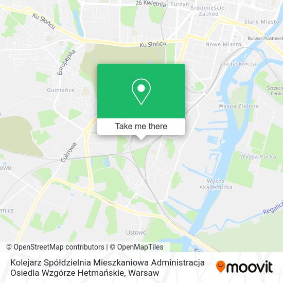 Kolejarz Spółdzielnia Mieszkaniowa Administracja Osiedla Wzgórze Hetmańskie map