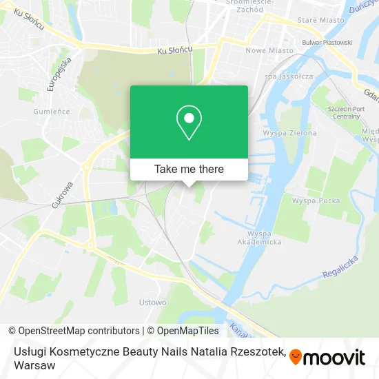 Usługi Kosmetyczne Beauty Nails Natalia Rzeszotek map