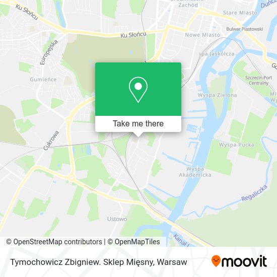 Tymochowicz Zbigniew. Sklep Mięsny map