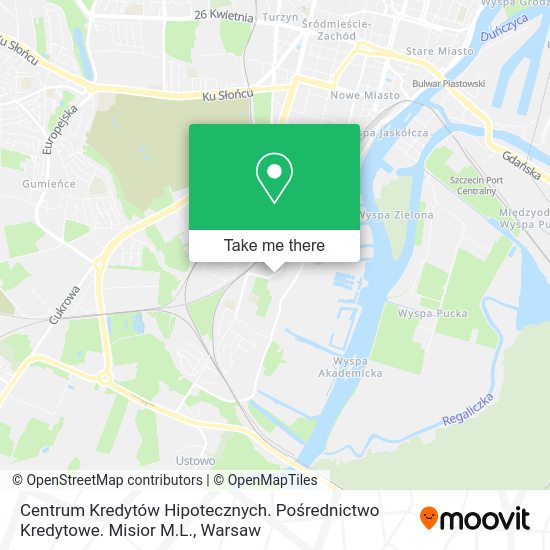 Centrum Kredytów Hipotecznych. Pośrednictwo Kredytowe. Misior M.L. map