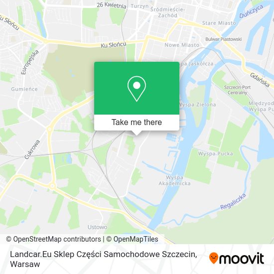 Карта Landcar.Eu Sklep Części Samochodowe Szczecin