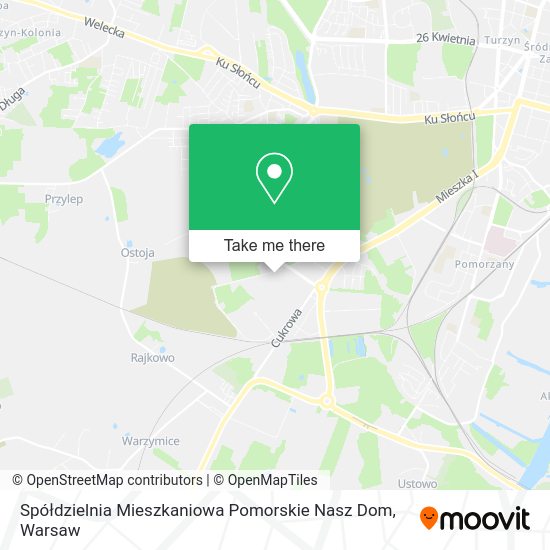 Spółdzielnia Mieszkaniowa Pomorskie Nasz Dom map