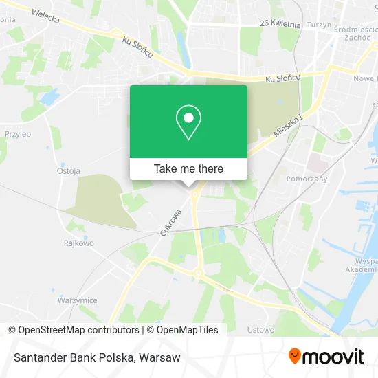 Santander Bank Polska map