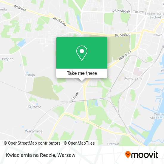 Kwiaciarnia na Redzie map