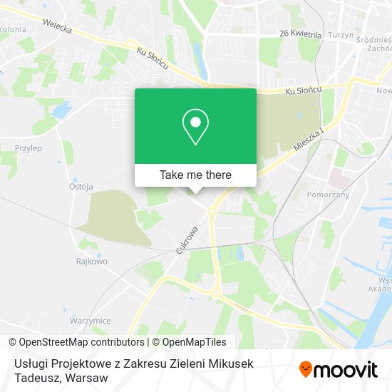 Usługi Projektowe z Zakresu Zieleni Mikusek Tadeusz map