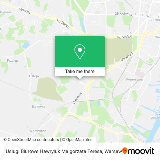 Карта Uslugi Biurowe Hawryluk Malgorzata Teresa
