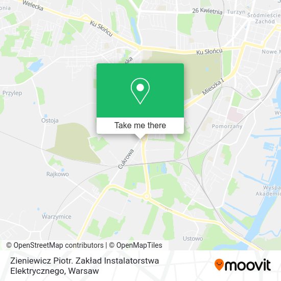 Zieniewicz Piotr. Zakład Instalatorstwa Elektrycznego map