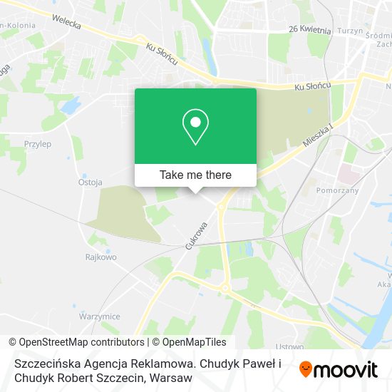 Szczecińska Agencja Reklamowa. Chudyk Paweł i Chudyk Robert Szczecin map